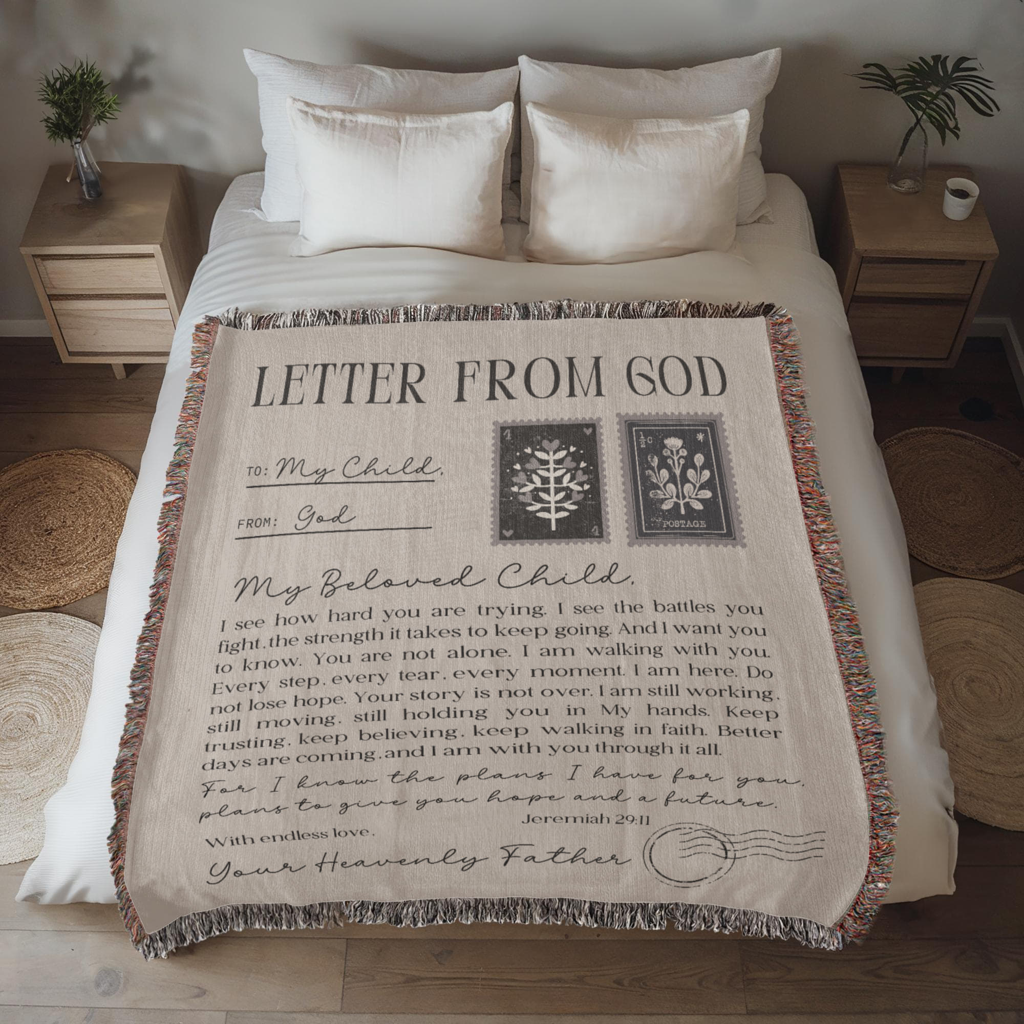 Letter From God - Woven Blanket