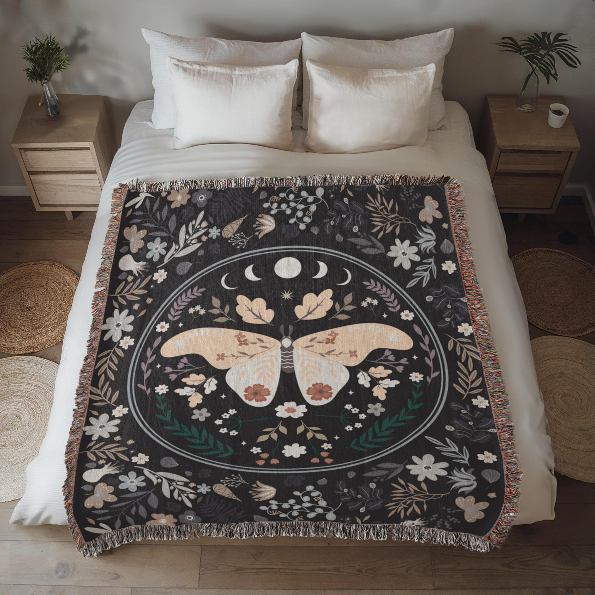 Bohemian Butterfly - Woven Blanket