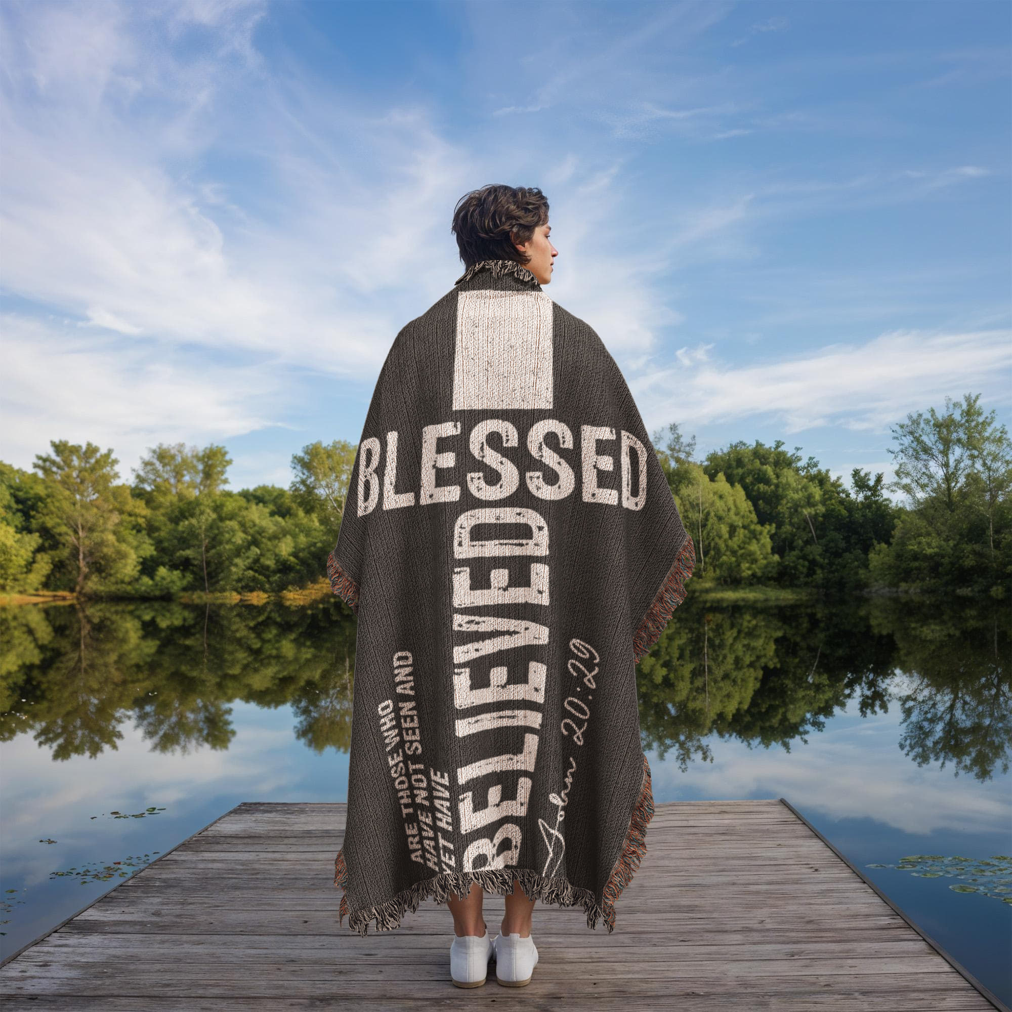 faith-based blanket, making the perfect Christian gift for loved ones.