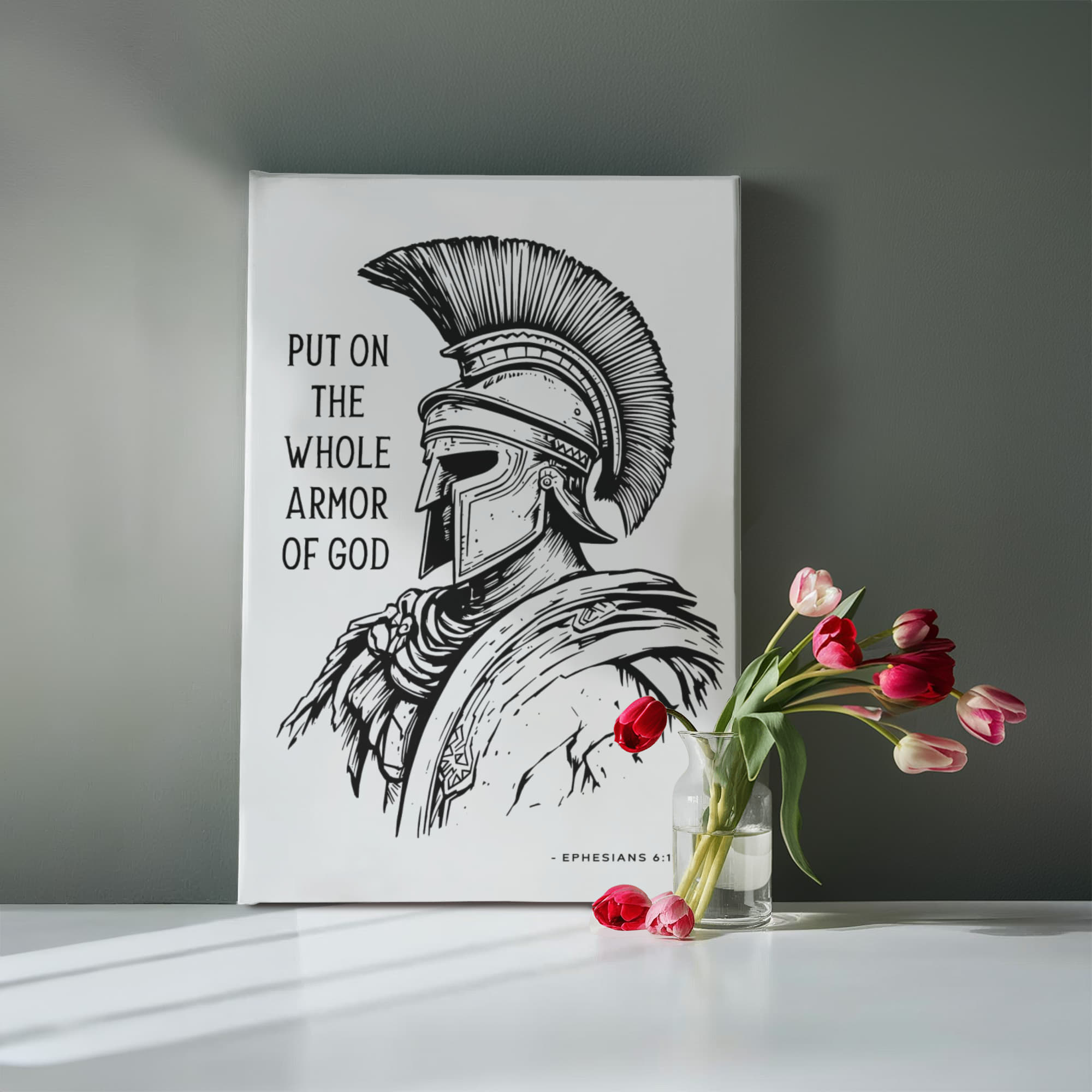 The Whole Armor of God – Christian Warrior Canvas Wall Art