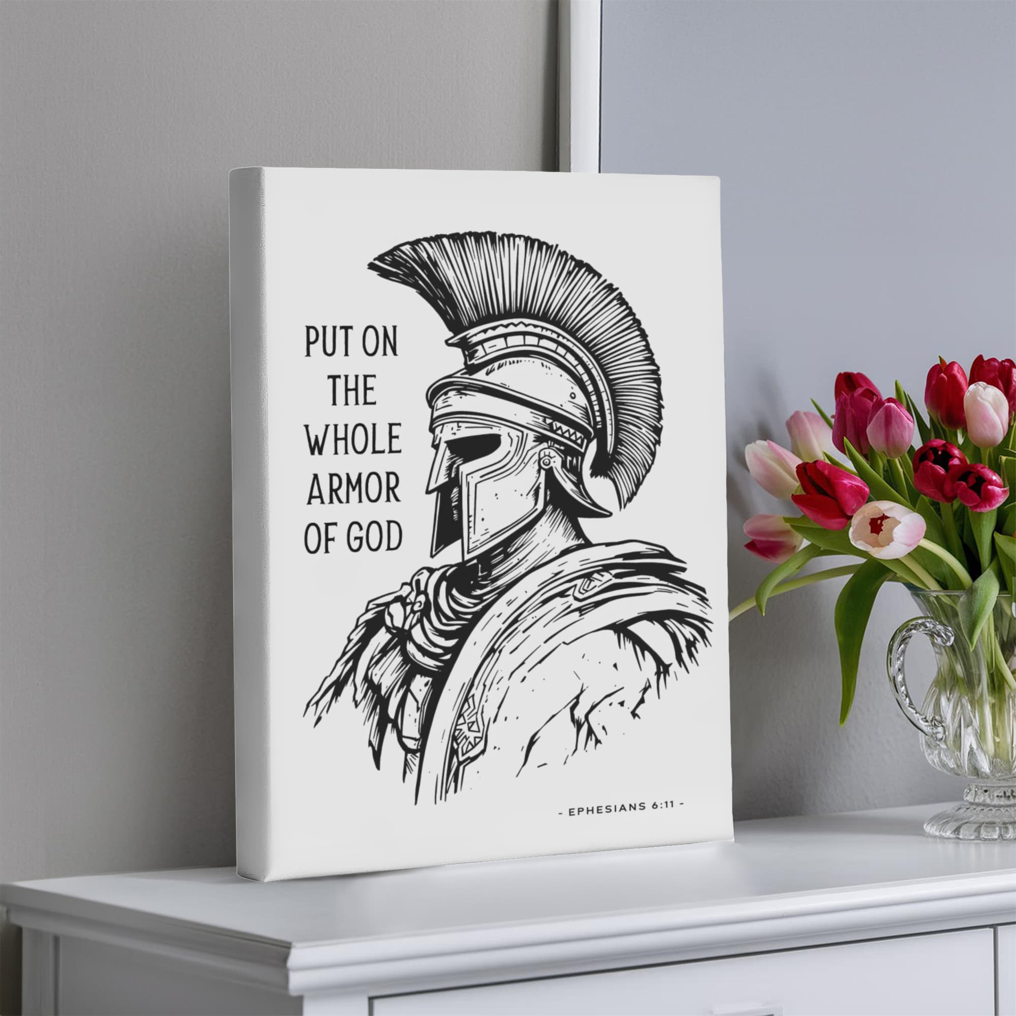 The Whole Armor of God – Christian Warrior Canvas Wall Art