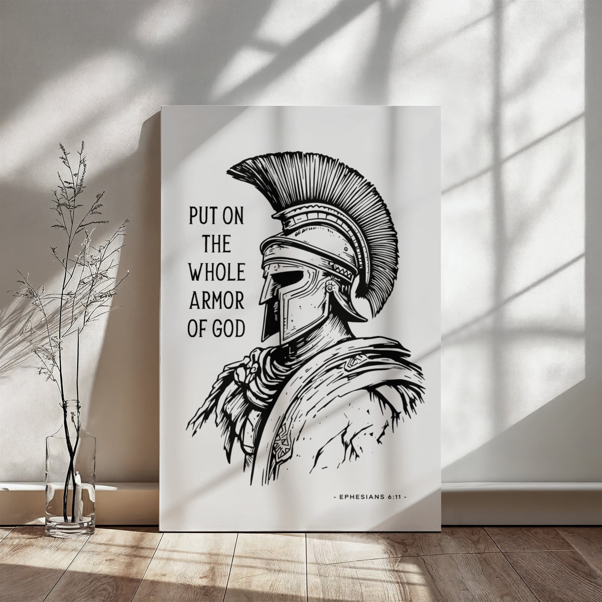 The Whole Armor of God – Christian Warrior Canvas Wall Art