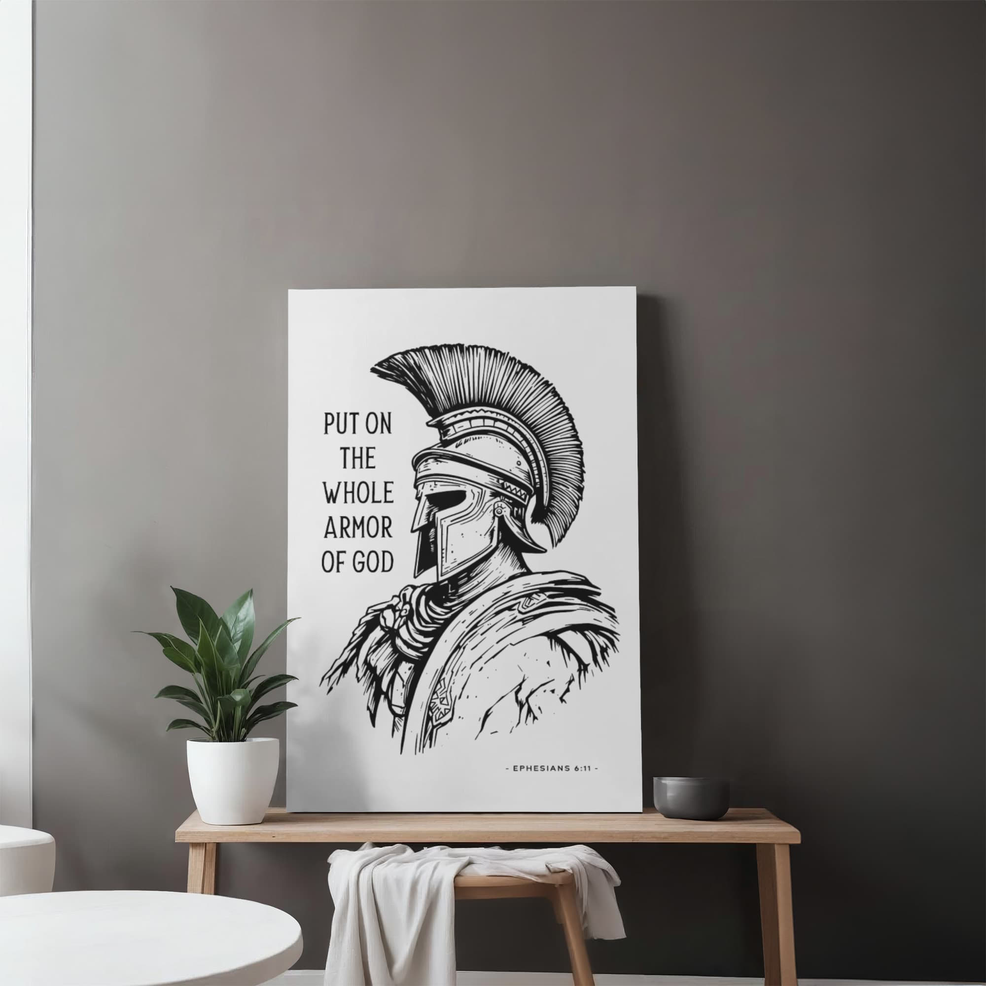 The Whole Armor of God – Christian Warrior Canvas Wall Art