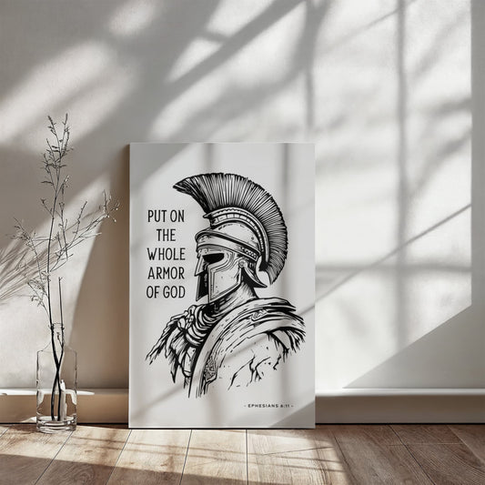 The Whole Armor of God – Christian Warrior Canvas Wall Art
