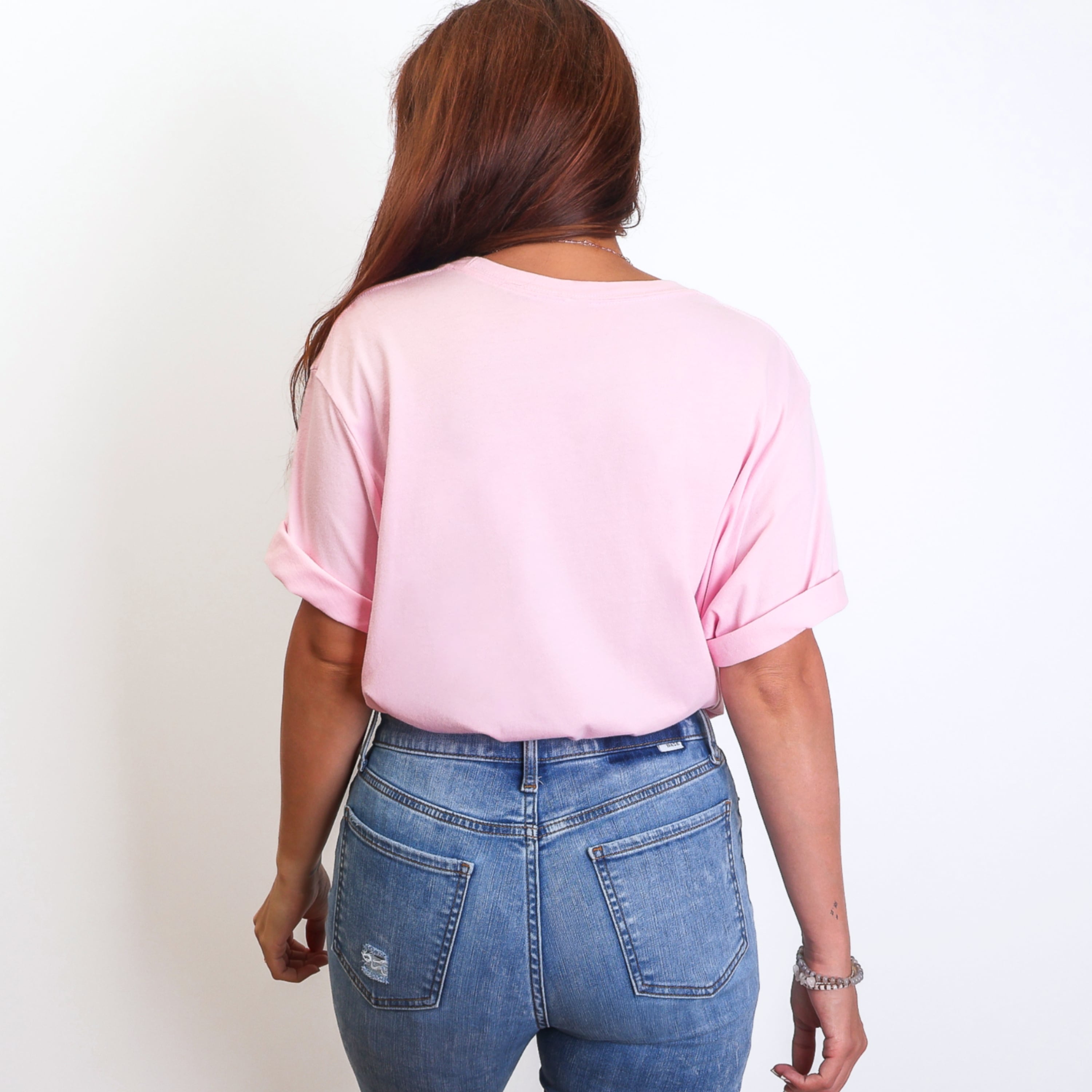 Don't Forget To Love Yourself self-care shirt in soft blossom pink, positive affirmation tee for women