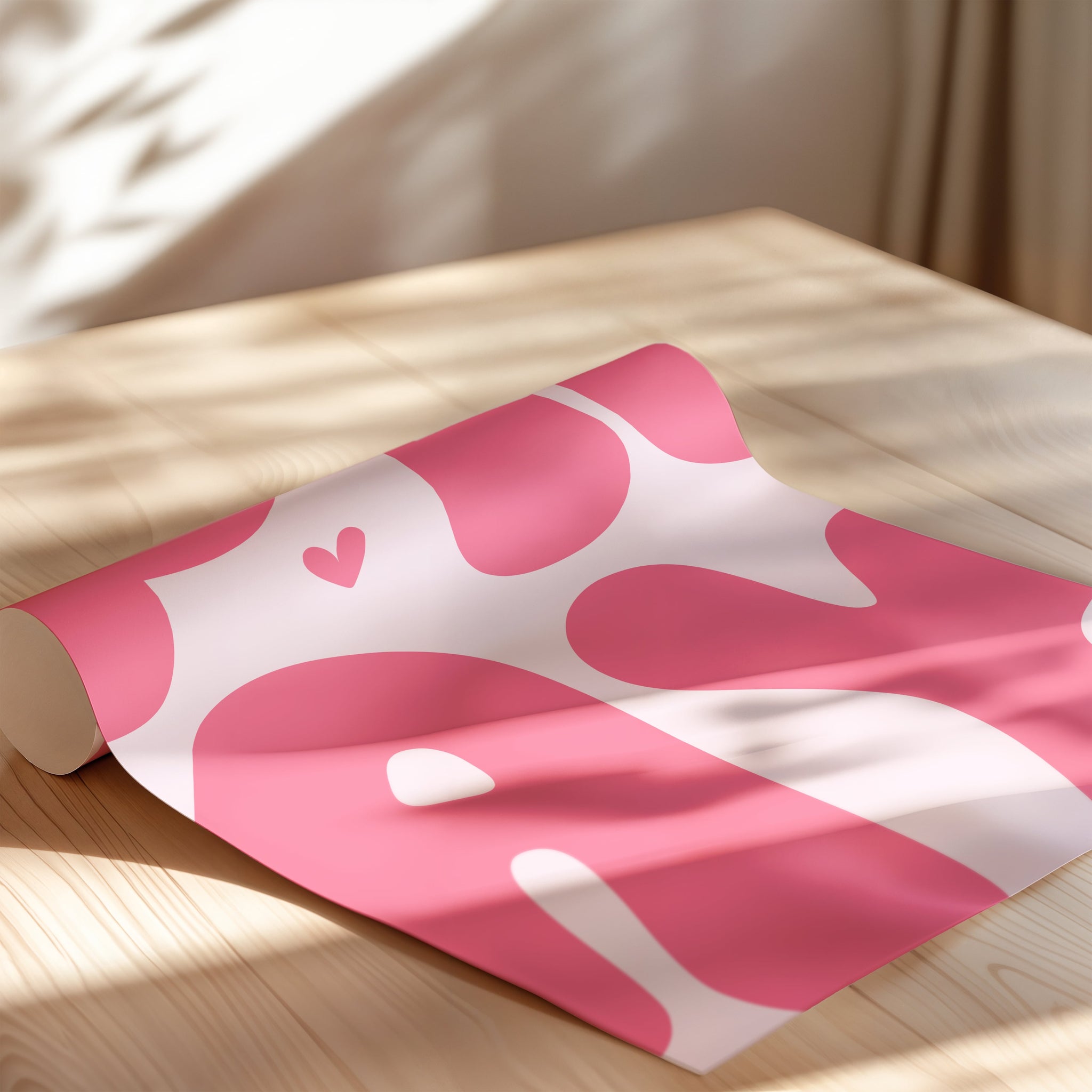 Christian home decor pray poster with aesthetic pink typography