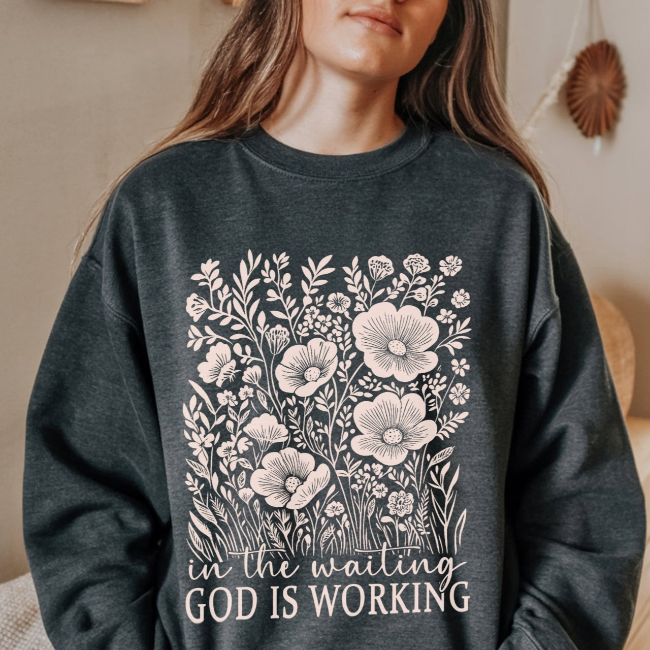 Christian faith sweatshirt featuring 