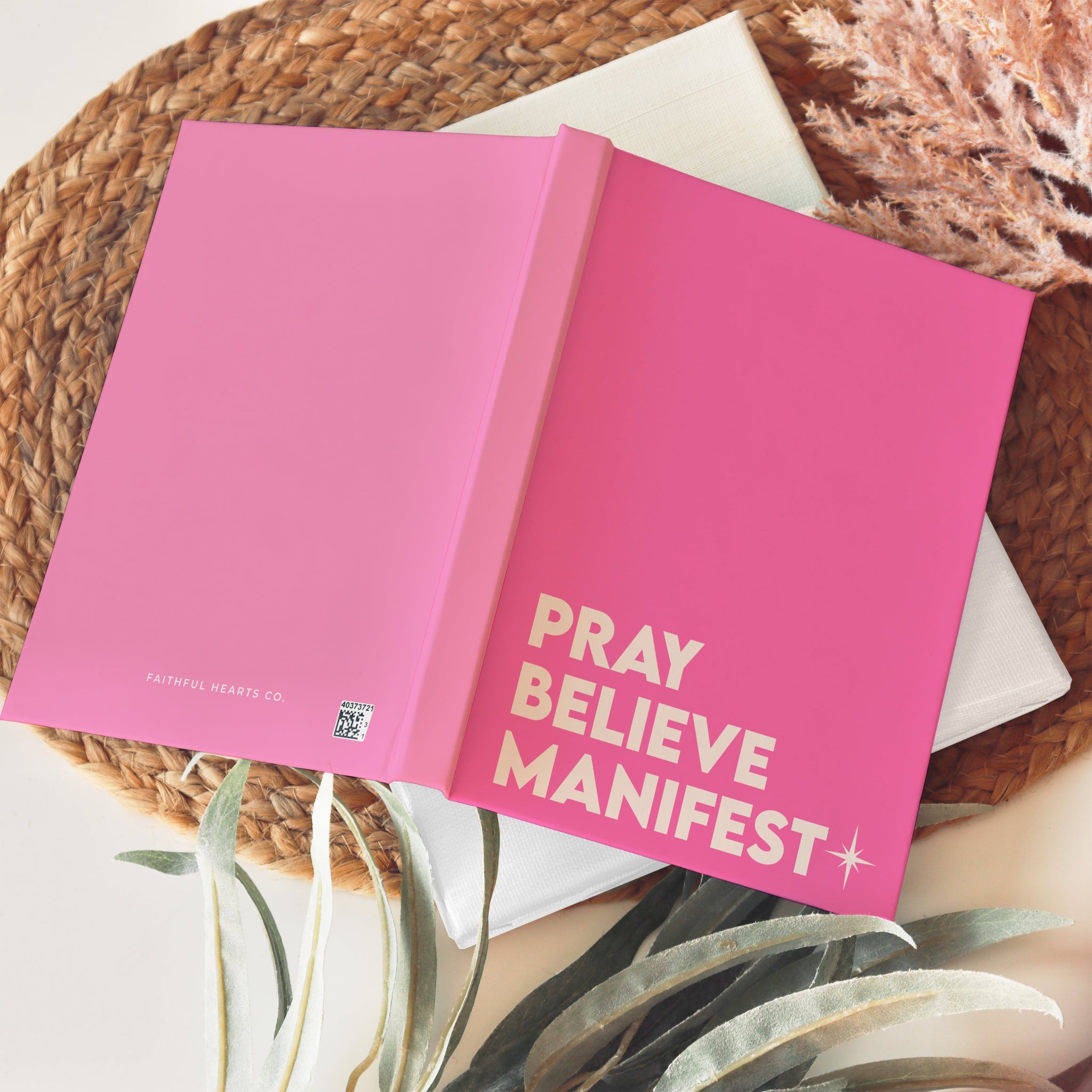Pray Believe Manifest Hardback Notebook | Manifestation Journal for Women