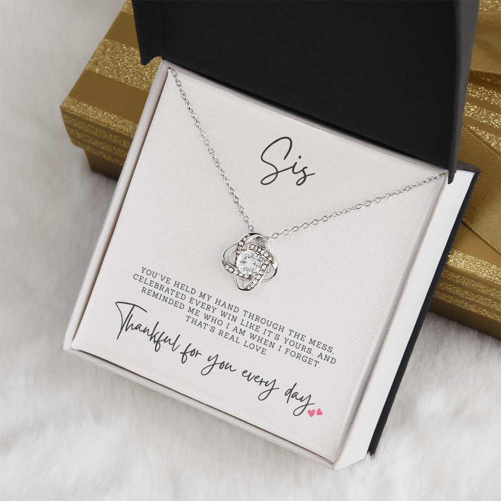 Meaningful jewelry gift for sister with Best Friends message card