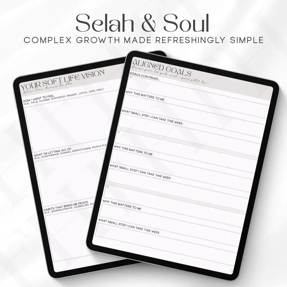 Printable faith journal for women who want to slow down and reconnect with their purpose.