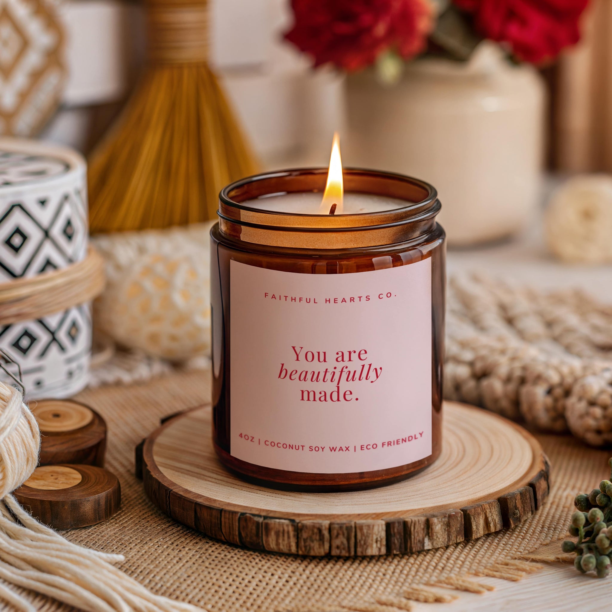 You Are Beautifully Made Candle | Faith Gift | Hand Poured Coconut Wax
